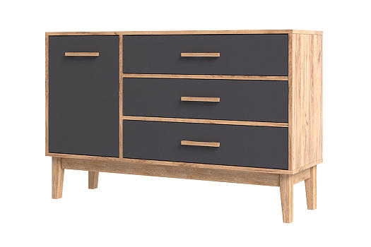 Комод с одной створкой Кельн дуб крафт / графит