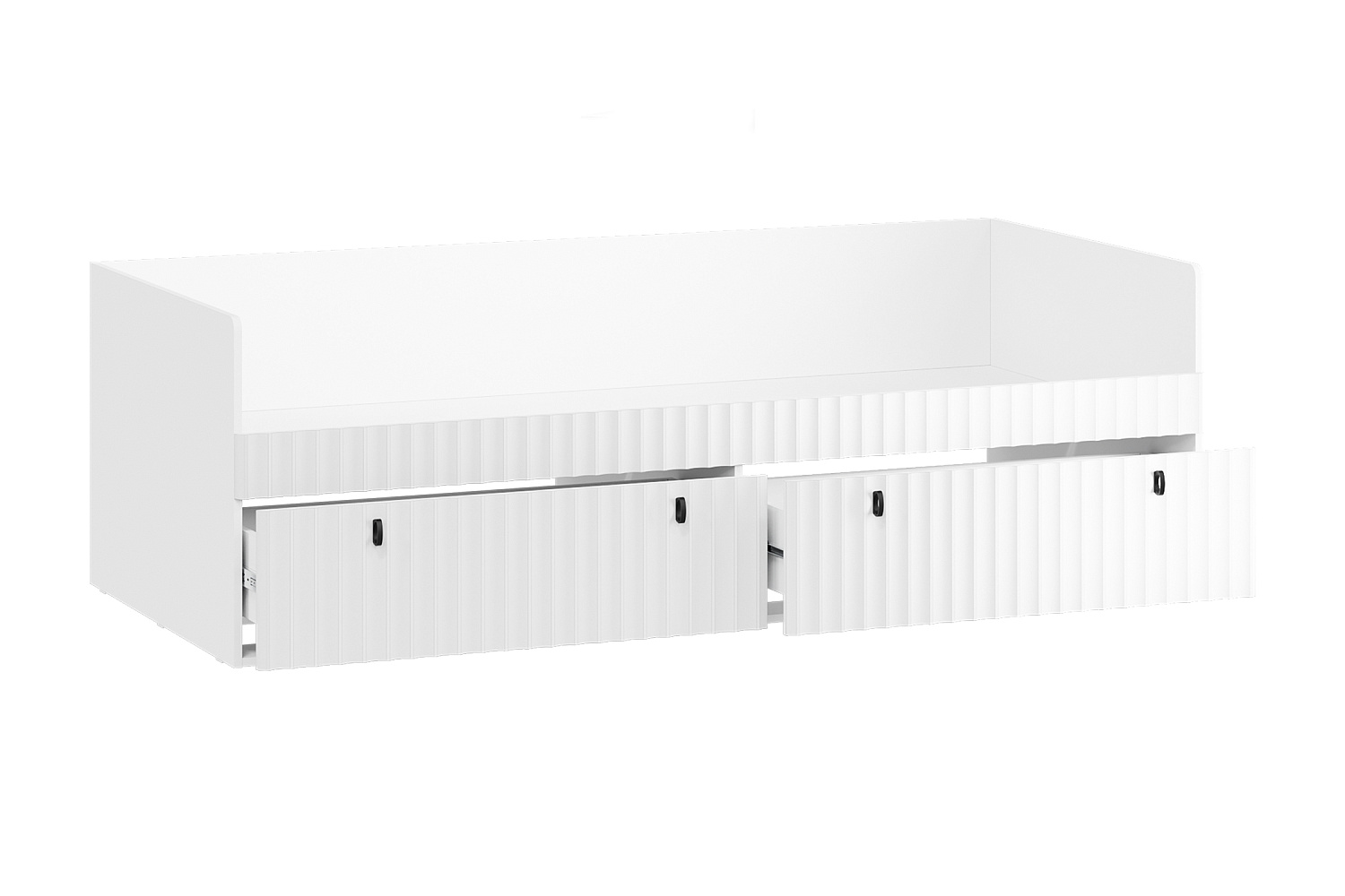 Кровать Тиффани 0.9 м белый снег / белый софт