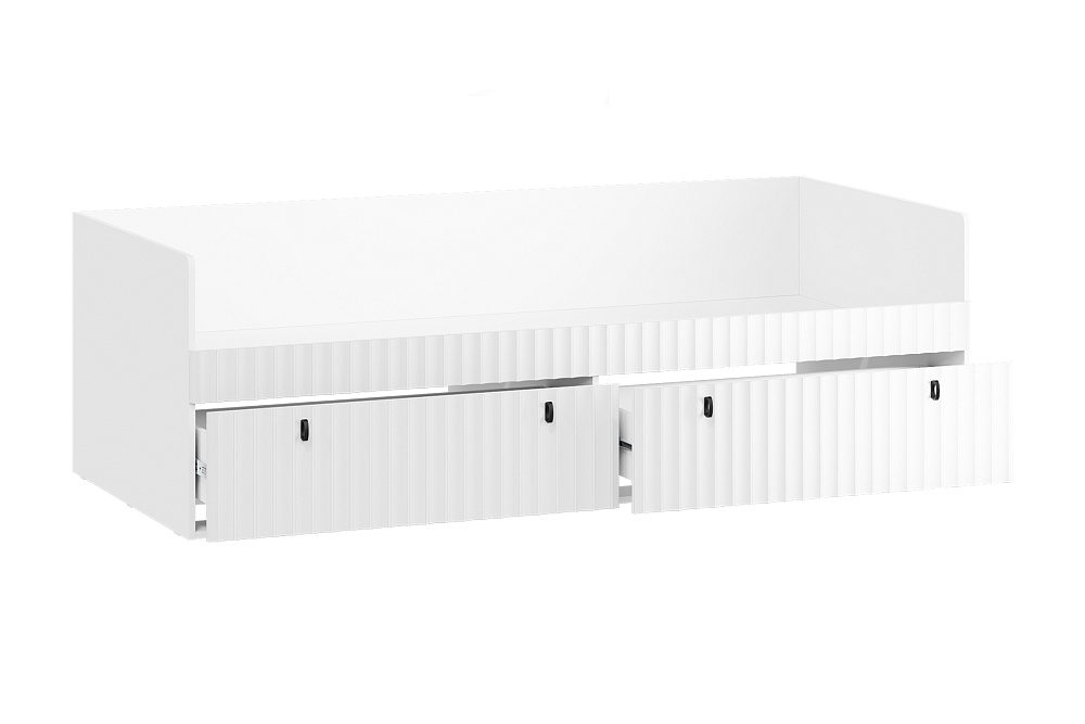 Кровать Тиффани 0.9 м белый снег / белый софт