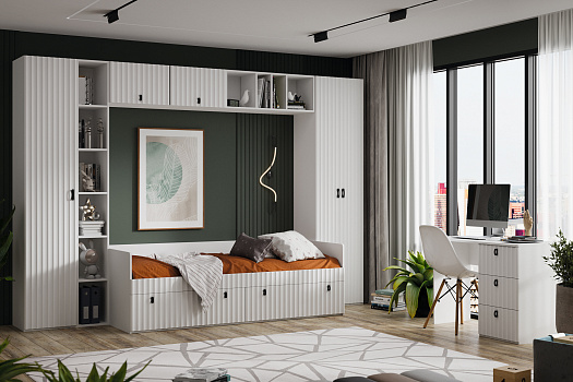 Детская №3 Тиффани белый снег / белый софт