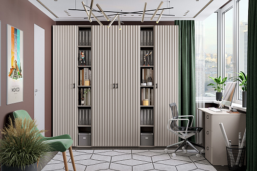 Детская стенка №2 Тиффани кашемир / кашемир матовый