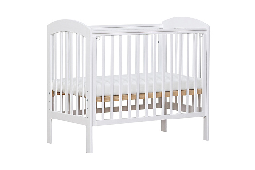 Кроватка детская Иворт белая / береза