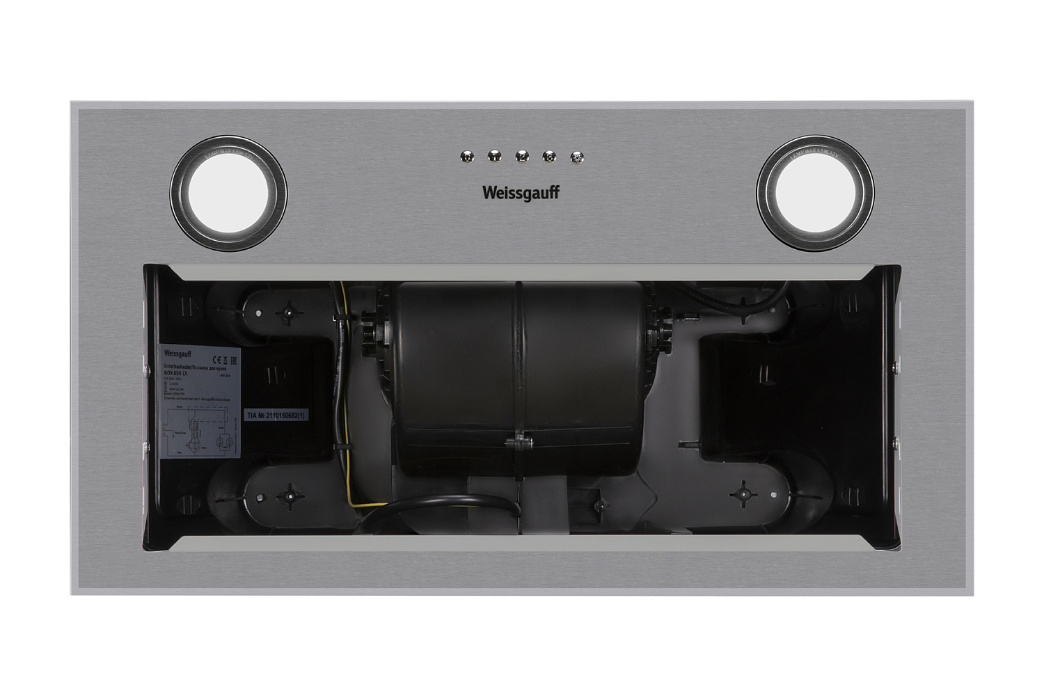 Встраиваемая вытяжка BOX 900 PB IX