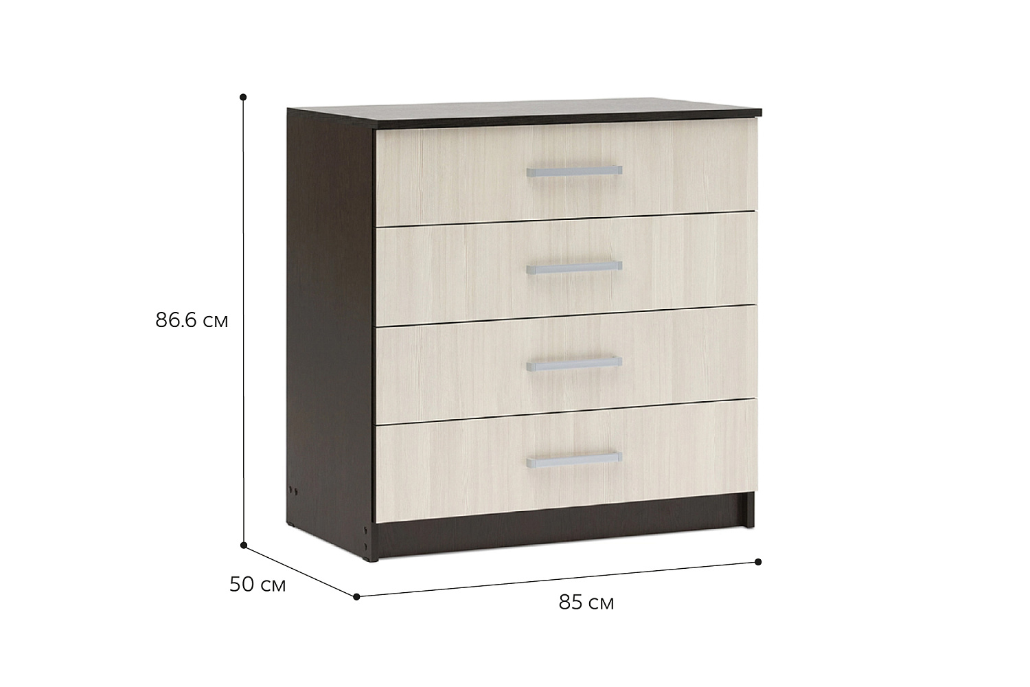 Комод с 4-мя ящиками Фиеста венге / лоредо