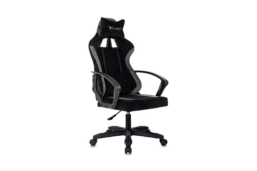 Кресло игровое Knight Optimum черное / серое