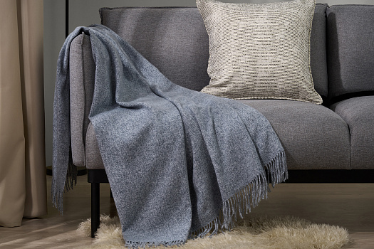 Плед Талвия 120х160 см полиэстер, голубой