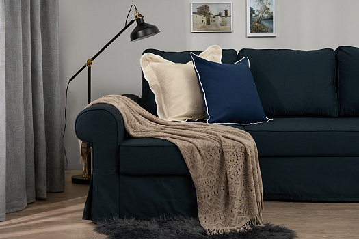 Плед Шантея 120х160 см акрил, бежевый