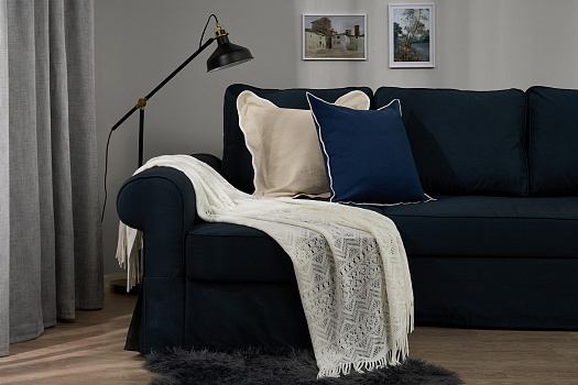 Плед Селаре 120х160 см акрил, белый