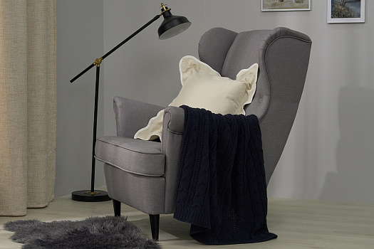 Плед Каврия 120х160 см акрил, синий