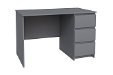 Письменный стол Кастор серый 3 ящика