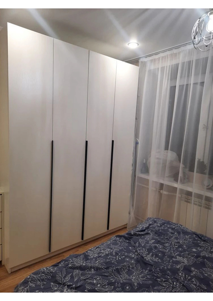 Шкаф 4-х створчатый Тивина графит серый