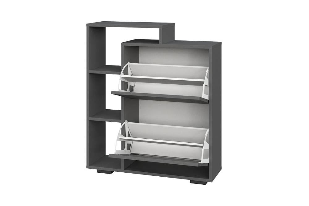 Обувница Клапсо графит серый