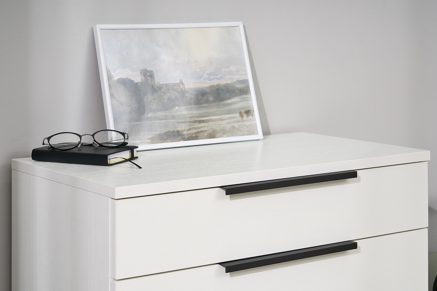 Обувница Баско белое дерево