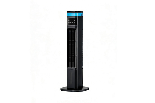Вентилятор напольный колонный с водяным охлаждением Weissgauff WFC-90 B Water&Ice Blue Light черный