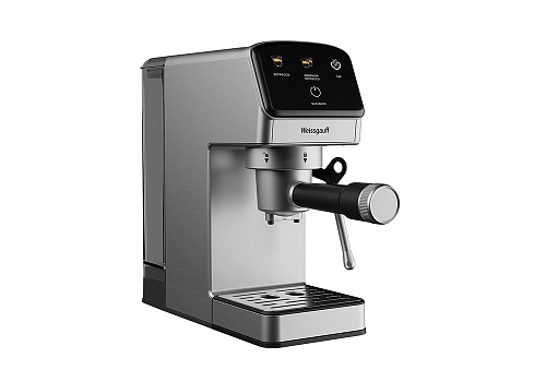 Кофеварка Weissgauff WCM-240 DBx cappuccino color touch серый