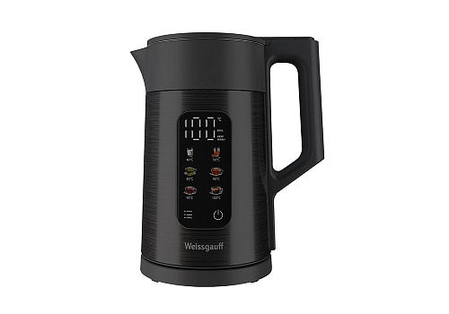 Чайник электрический Weissgauff WK 1560 Db touch body cool черный