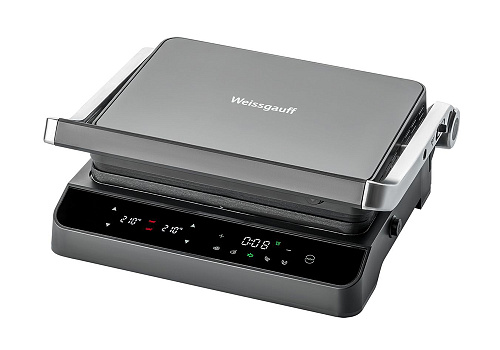 Электрический гриль Weissgauff WCG 250B digital glass черный