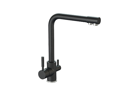 Смеситель 6 матовый черный