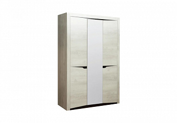 Шкаф 3-дверный Лючия бетон пайн белый