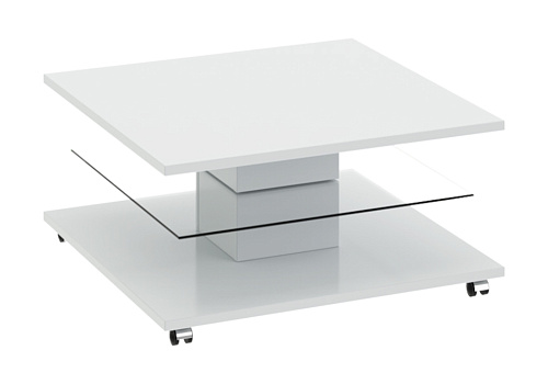 Журнальный стол Diamond 1 белый глянец