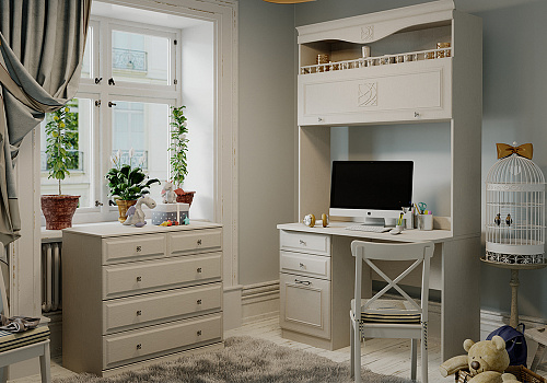 Письменный стол с комодом Сабрина №5 кашемир