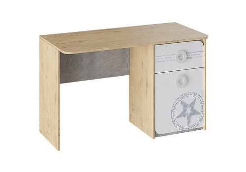 Письменный стол Мегаполис бунратти / белый с рисунком