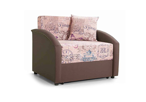 Детский диван выкатной Даня розово-коричневый