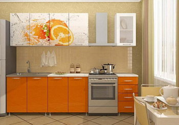 Кухня Апельсин 2 м