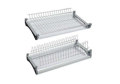 Посудосушитель с поддоном хром