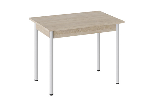 Стол Родос тип 1 белый муар / дуб сонома