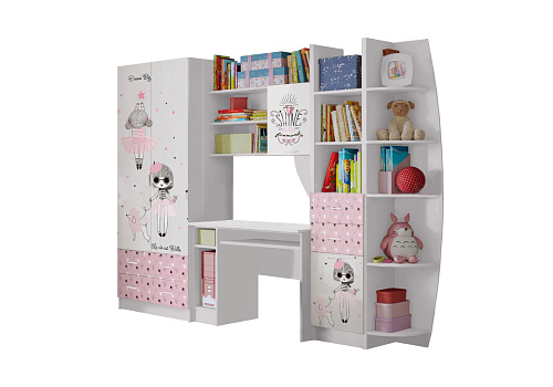 Стенка Мальвина белая