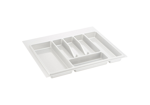 Емкость для столовых приборов белая