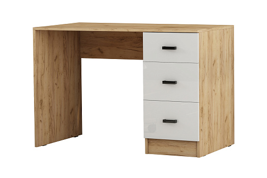 Стол письменный Стандарт дуб вотан / белый глянец