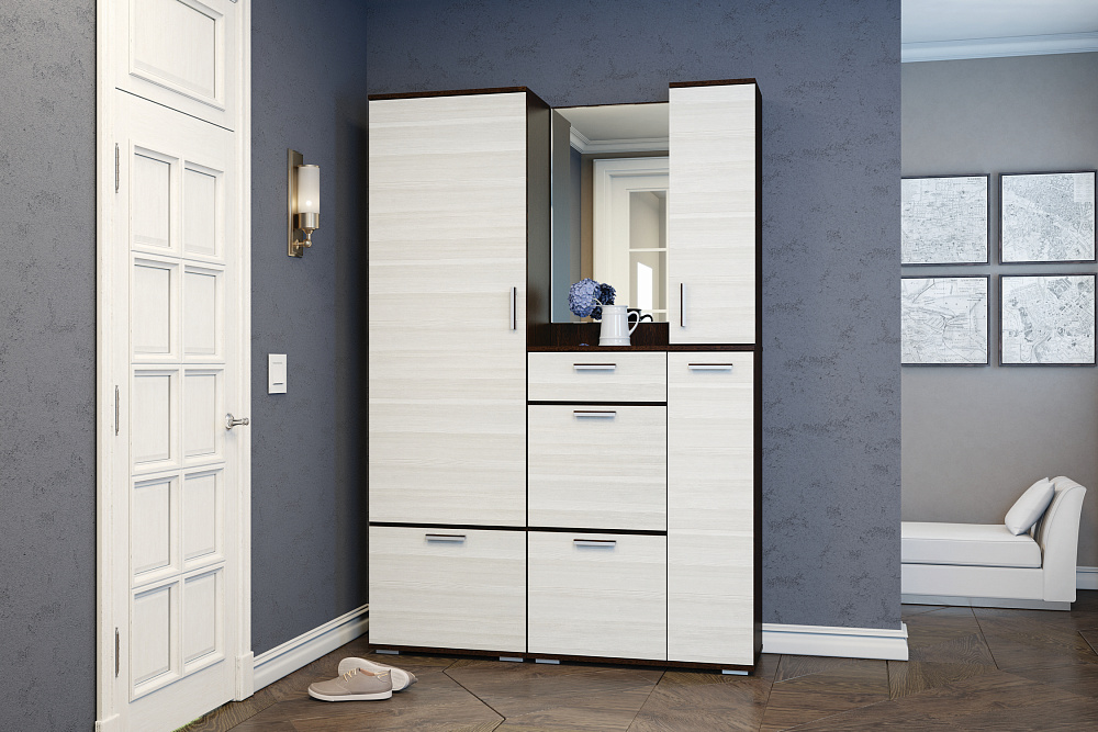 Модульная прихожая Ника лоредо / венге