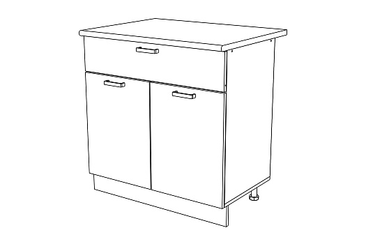 Эра Сахара Н800-1Я стол разделочный 1 ящик