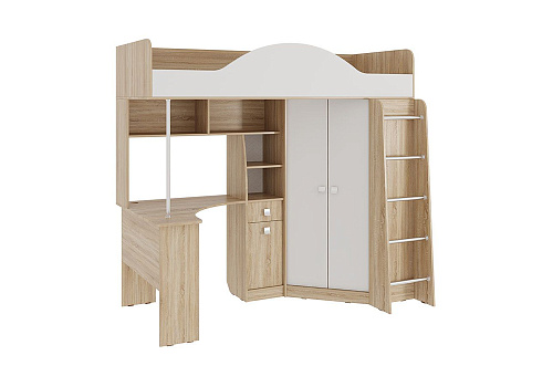 Детский комплекс Мега дуб сонома / белый