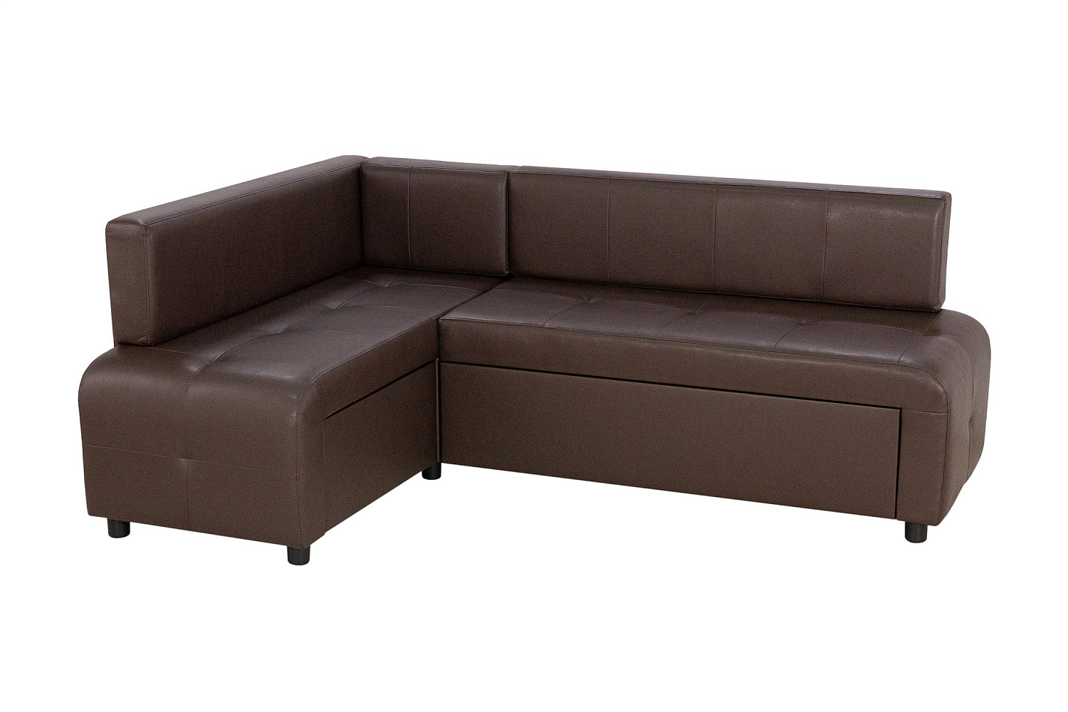 Кухонный уголок Прага темно-коричневый