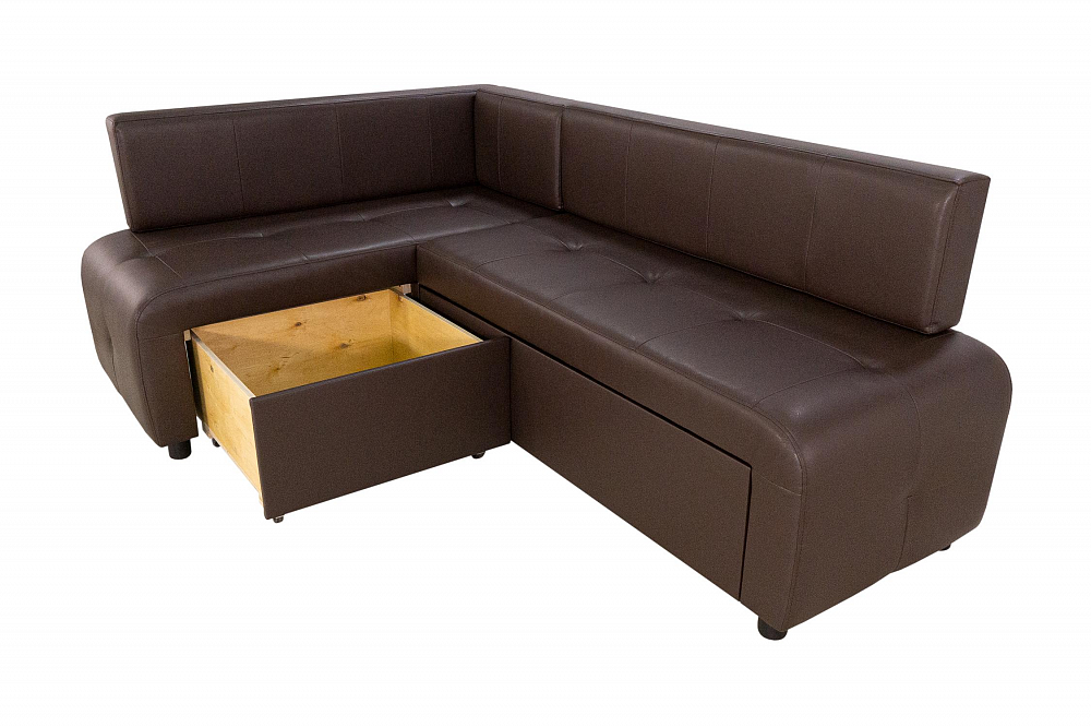 Кухонный уголок Прага темно-коричневый