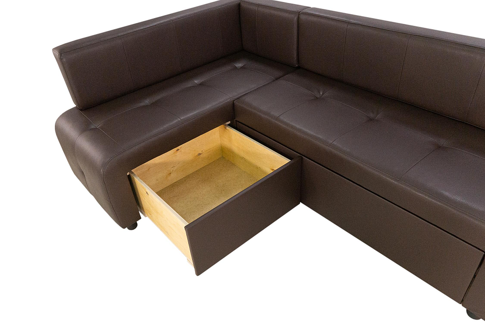 Кухонный уголок Прага темно-коричневый