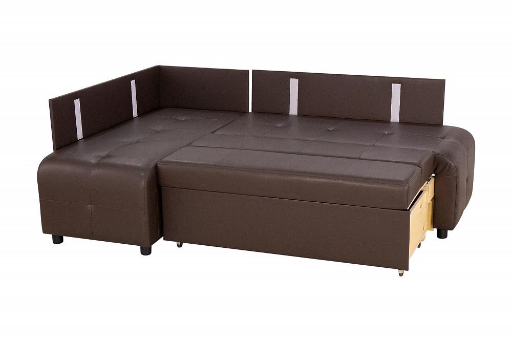 Кухонный уголок Прага темно-коричневый