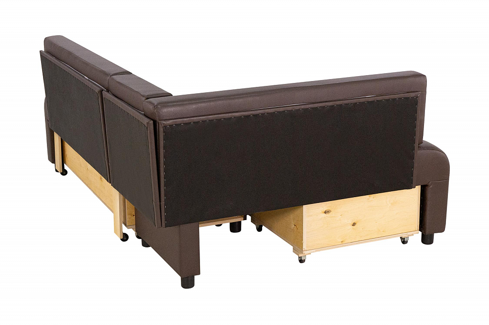 Кухонный уголок Прага темно-коричневый