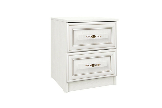 Тумба прикроватная Габриэлла вудлайн кремовый / сандал белый