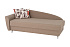 Тахта Вена светло-коричневая