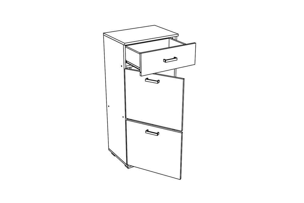 Тумба высокая Ника лоредо / венге