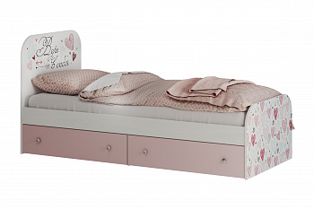 Кровать детская Малибу КР-10 light белая