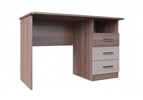 Стол компьютерный Город ясень шимо темный / ясень шимо светлый