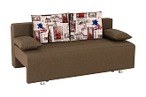 Диван еврокнижка Куба-2 коричневый
