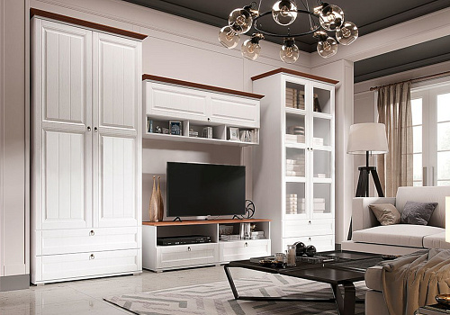 Гостиная Валенсия белая