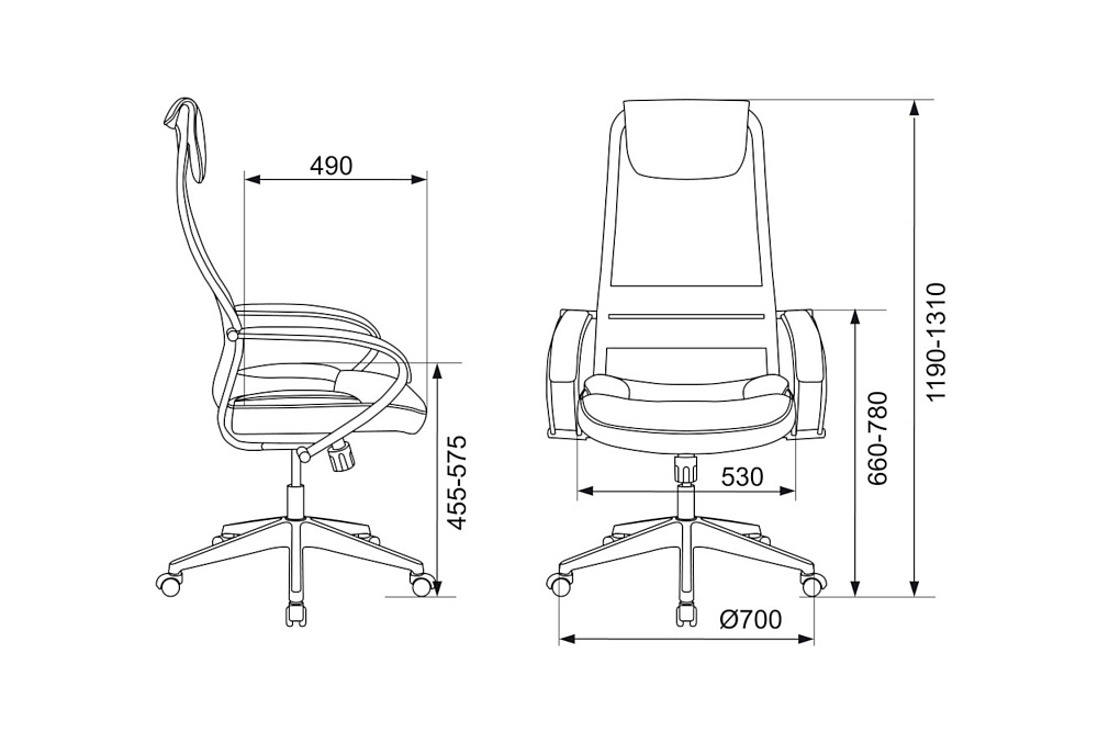 Кресло руководителя бюрократ ch 608 fabric