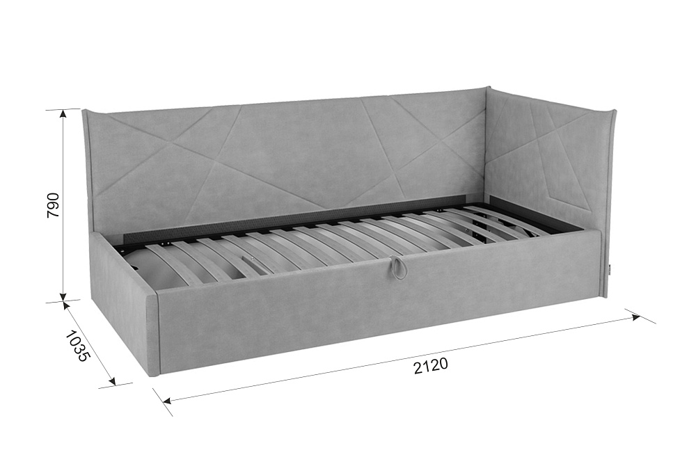 Кровать Бест 0.9 розовая